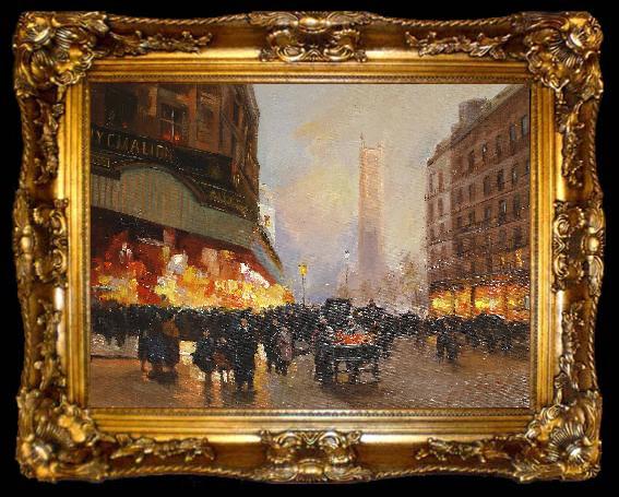 framed  Andrea Di Giusto Street Scene in Paris, ta009-2